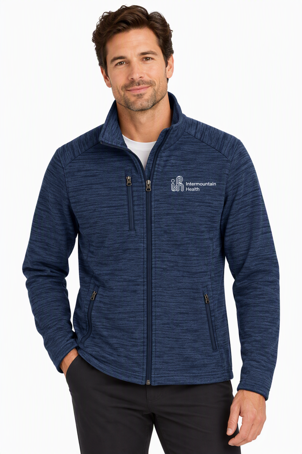 Port Authority® Digi Stripe Fleece Jacket 